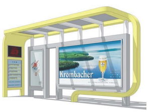 不锈钢候车亭与广告灯箱 城市公共空间的融合与创新